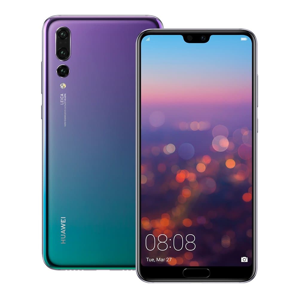 Huawei P20 Pro (CLT-L29) 6GB / 128GB 6.1-inches LTE Dual SIM Factory Unlocked - International Stock No Warranty (Twilight)