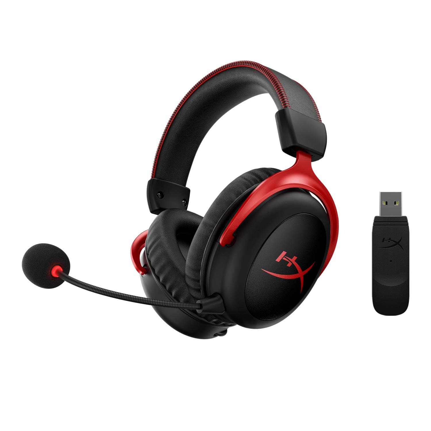 HyperX Cloud II Wireless - Gaming Headset for PC, PS4/PS5, Nintendo Switch, Long Lasting Battery Up to 30 Hours, 7.1 Surround Sound, Memory Foam, D...
