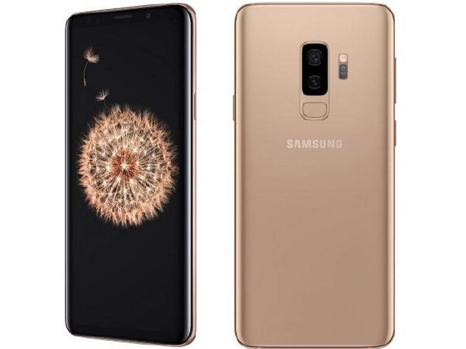 Samsung Galaxy S9+, 64GB, Sunrise Gold - Fully Unlocked (Renewed)