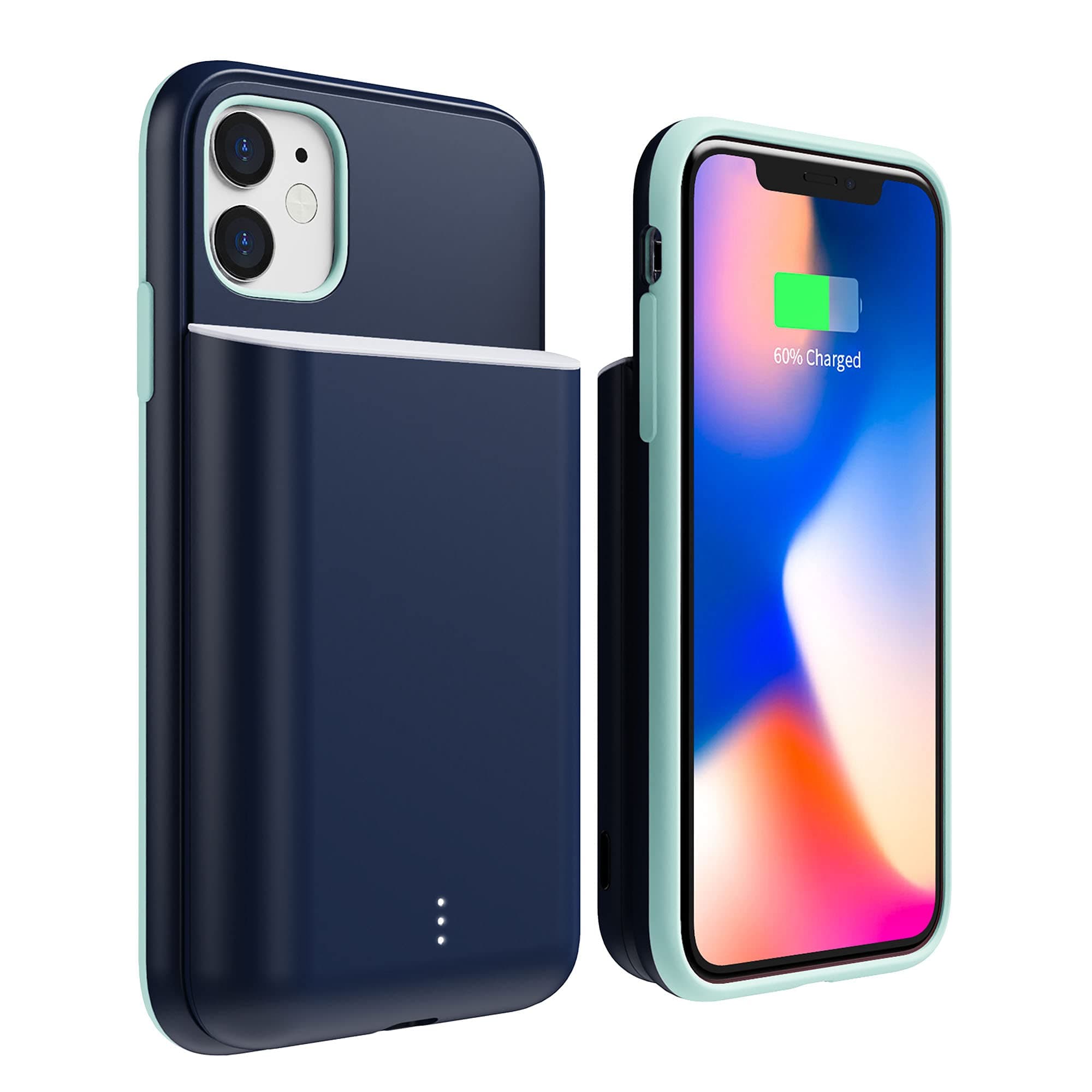 Magplus Battery Charging Case for iPhone 11 – Detachable & Magnetic Smart Charger Case for Apple Wireless Charging – Protective Portable Rechargeab...
