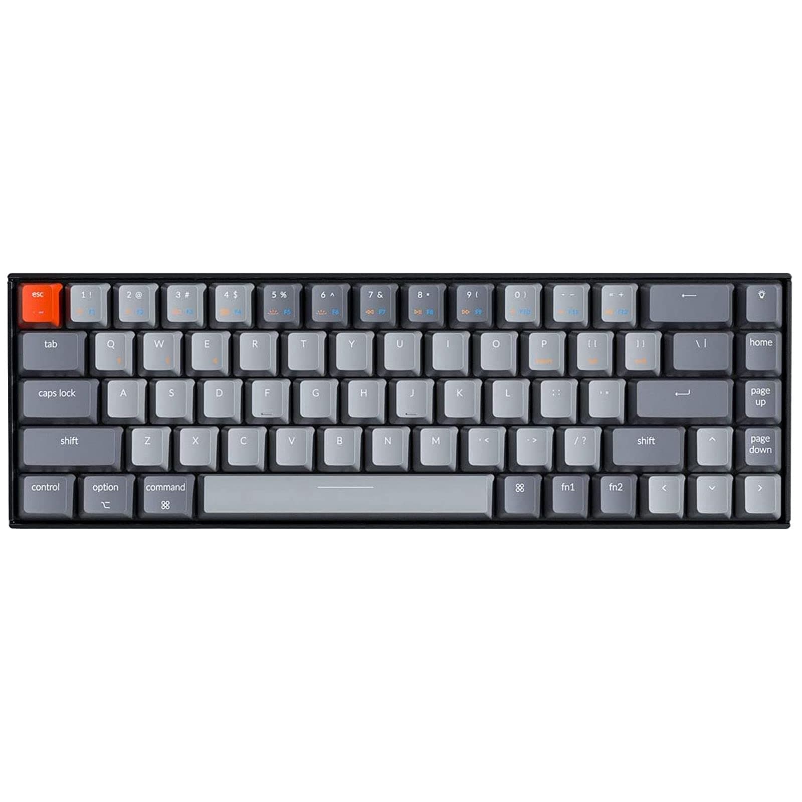 Keychron K6 Bluetooth 5.1 Wireless Mechanical Keyboard with Gateron G Pro Brown Switch/LED Backlit/Rechargeable Battery, 68 Keys Compact Keyboard C...