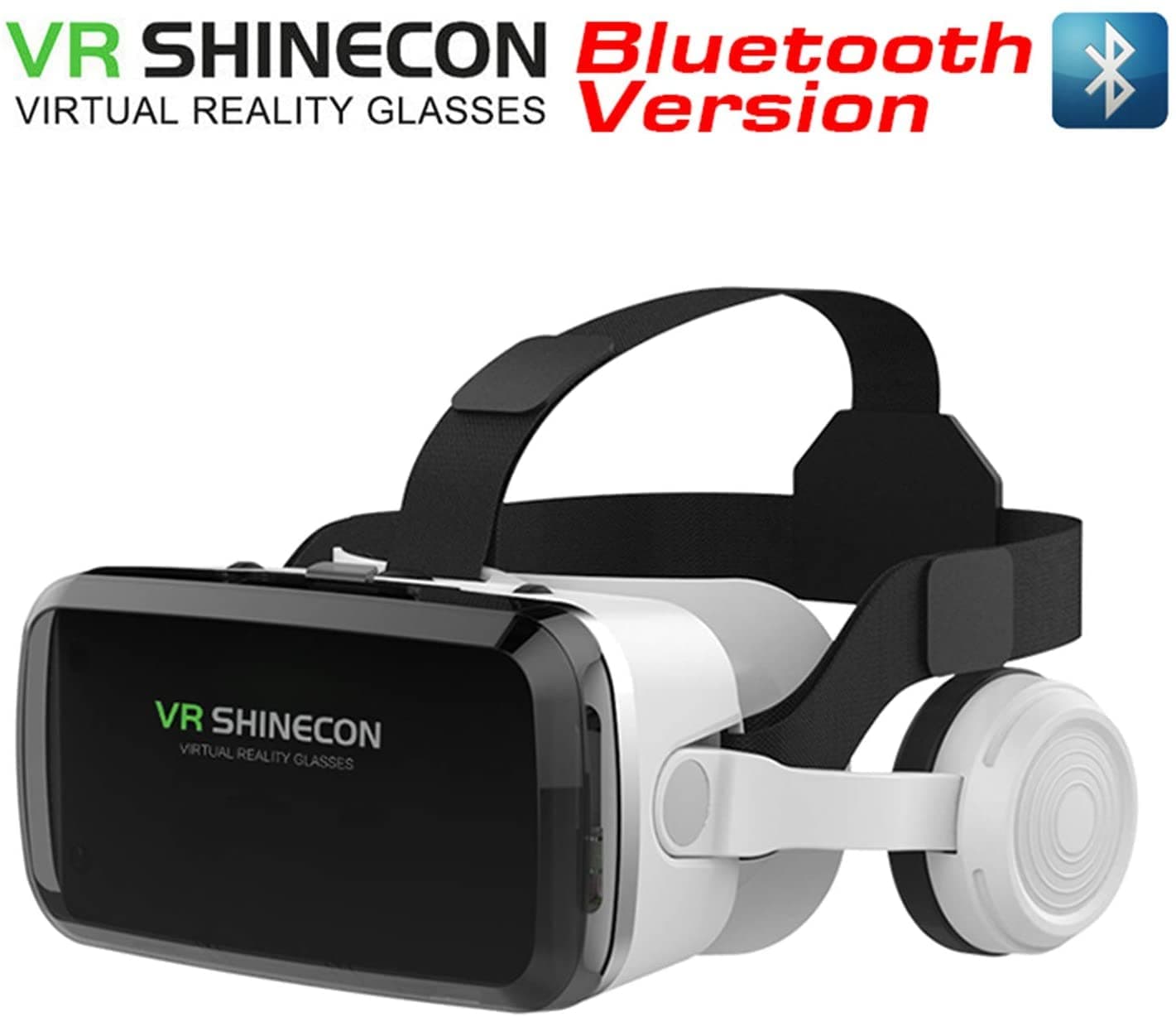 Shinecon VR Headset, VR 3D Virtual Reality Headset for Movies and Games VR Glasses Goggles Compatible with Phone & Android, 2K Anti-Blue Lenses, Ad...