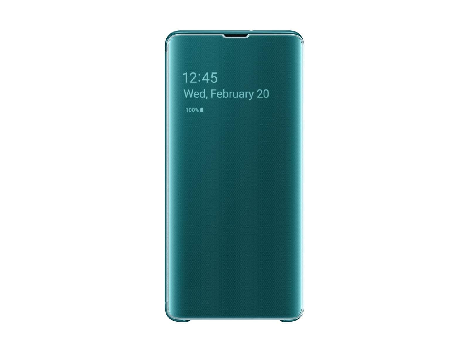 Samsung Galaxy Official Genuine S10+ S-View Flip Clear View Cover EF-ZG975CGEGKR (Green)