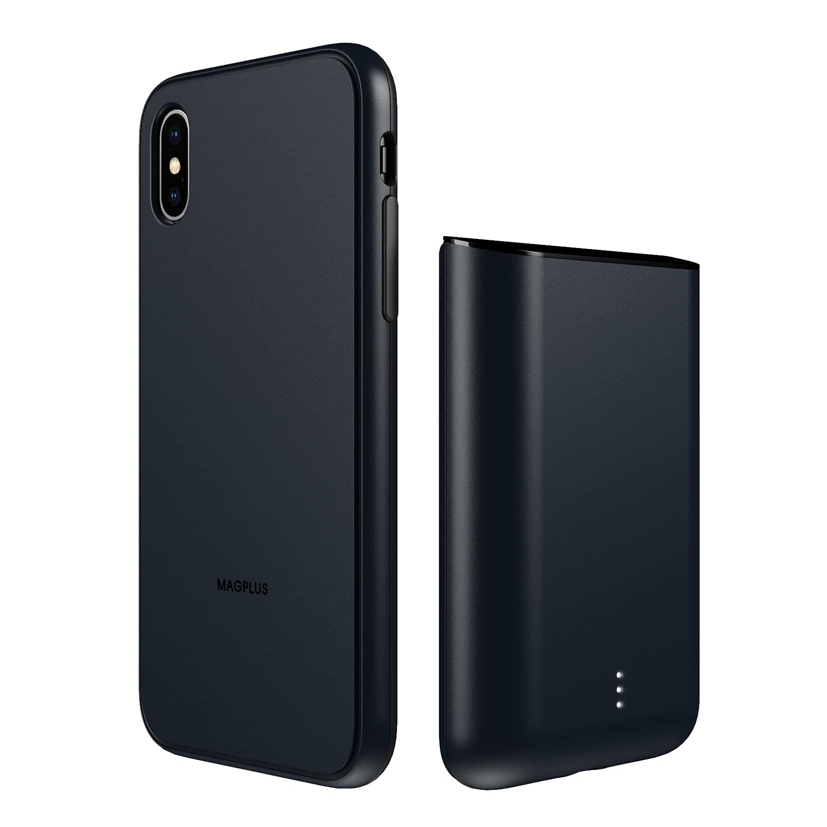 Magplus Battery Charging Case for iPhone X/XS – Detachable & Magnetic Smart Charger Case for Apple Wireless Charging – Protective Portable Recharge...