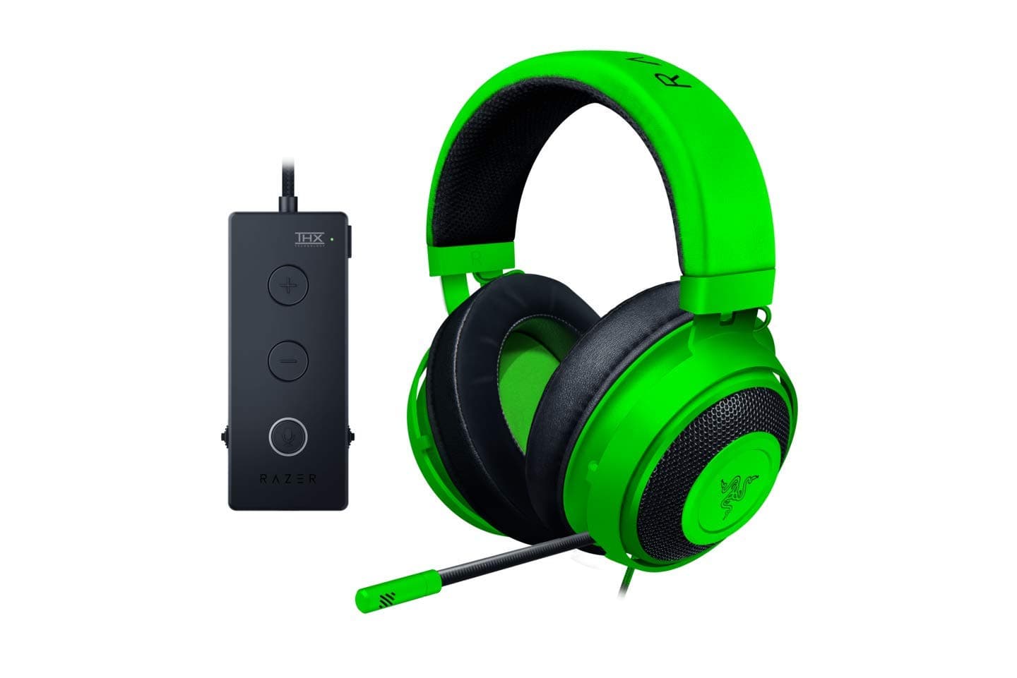 Razer Kraken Tournament Edition THX 7.1 Surround Sound Gaming Headset: Retractable Noise Cancelling Mic - USB DAC - for PC, PS4, PS5 Nintendo Switc...