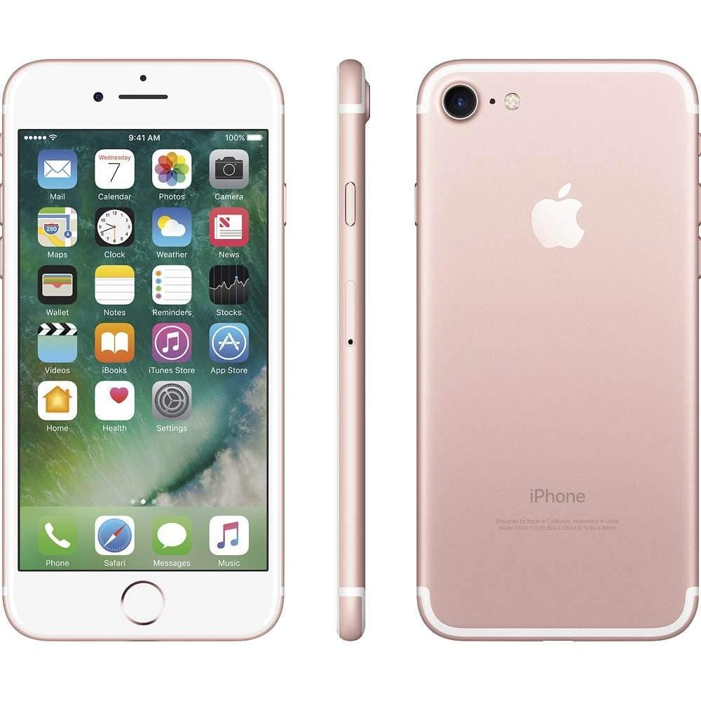 Apple iPhone 7, 128GB, Rose Gold - For AT&T / T-Mobile (Renewed)