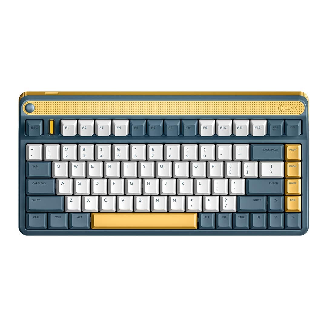 IQUNIX A80 Gaming Keyboard, 2.4G Wireless Mechanical Keyboard with Cherry MX Red Switch, Compact 83 Keys RGB LED Backlit Hot Swappable Keyboard for...