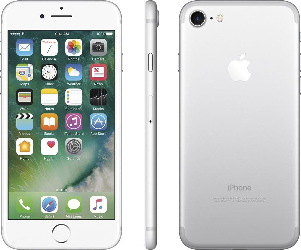 Apple iPhone 7, 128GB, Silver - For GSM (Renewed)