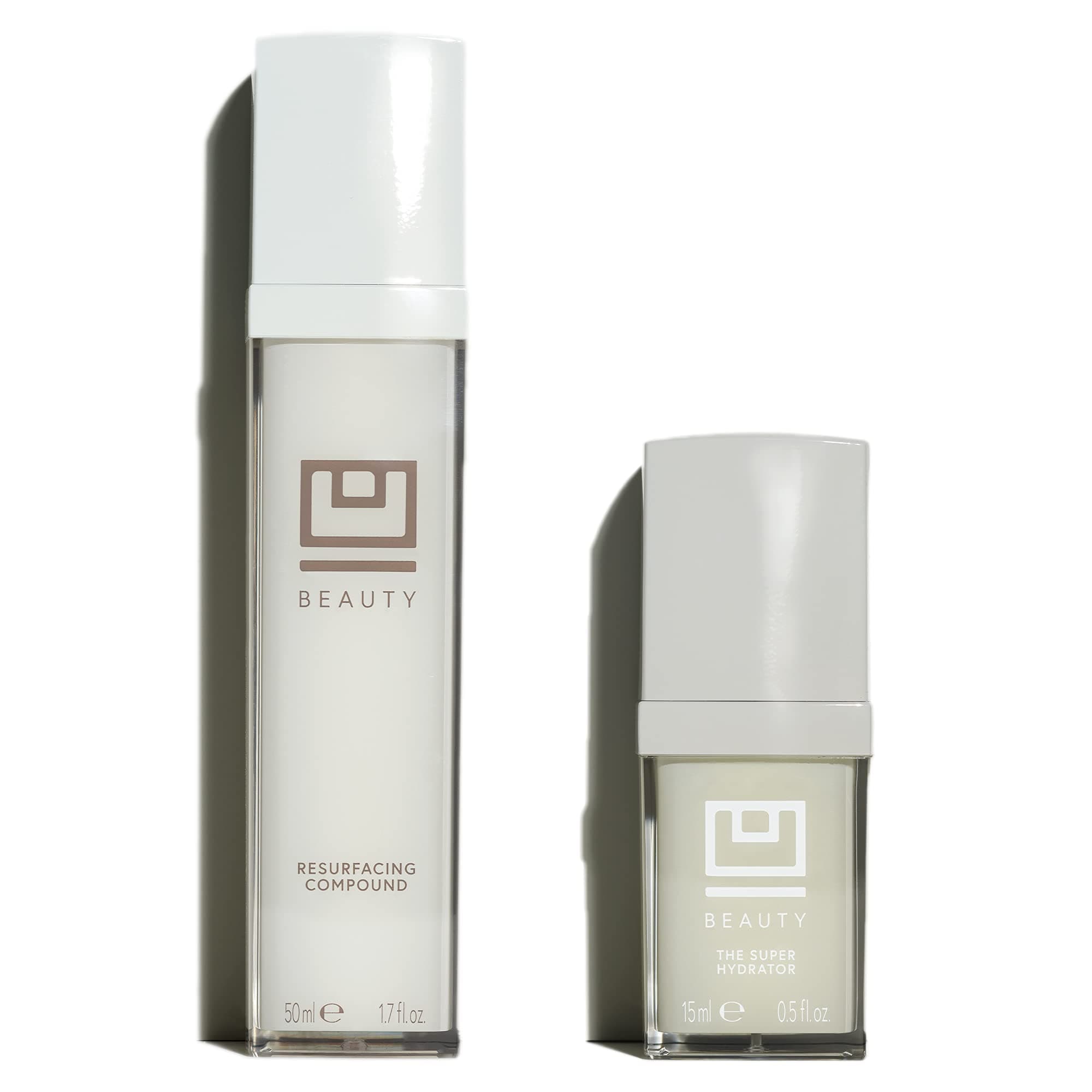 U Beauty Resurfacing Compound + SUPER Hydrator Kit | Vitamin C Serum with Retinol, Vitamin E, AHA Exfoliant, Hyaluronic Acid, for Daily Anti Aging ...