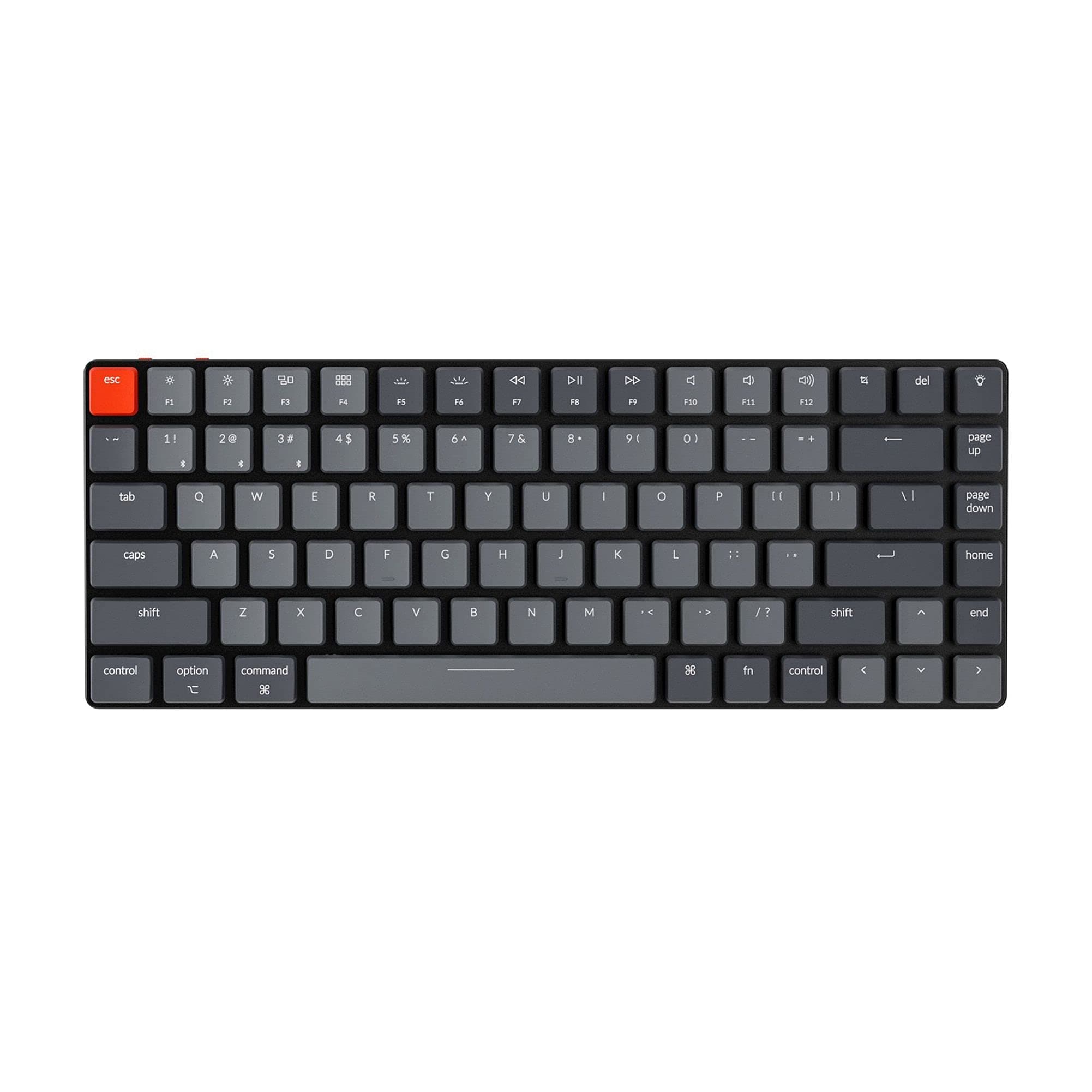 Keychron K3 Version 2, 84 Keys Ultra-Slim Wireless Bluetooth/USB Wired Mechanical Keyboard with White LED Backlit, Low-Profile Gateron Mechanical B...