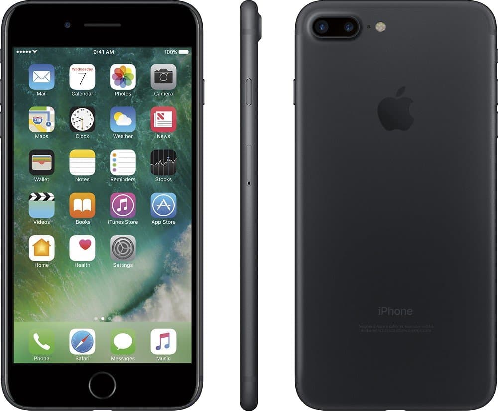 Apple iPhone 7 Plus 32GB (GSM Unlocked) 5.5-inch 12MP iOS Smartphone - Black (Renewed)