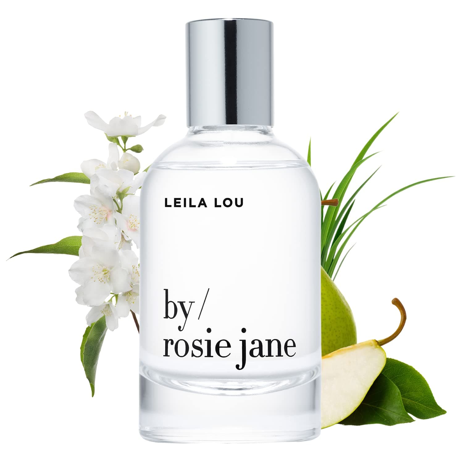 By Rosie Jane Eau De Parfum Spray (Leila Lou) - Clean Fragrance for Women - Essential Oil Mist with Notes of Jasmine, Pear, Fresh Cut Grass - Parab...