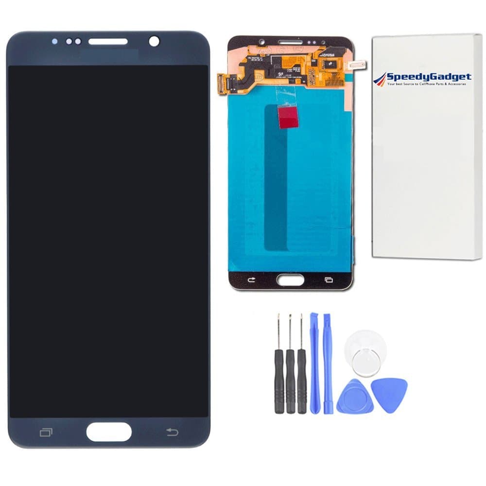 Black Sapphire OLED Touch Screen Glass Display LCD Assembly for Samsung Galaxy Note 5 by SpeedyGadget