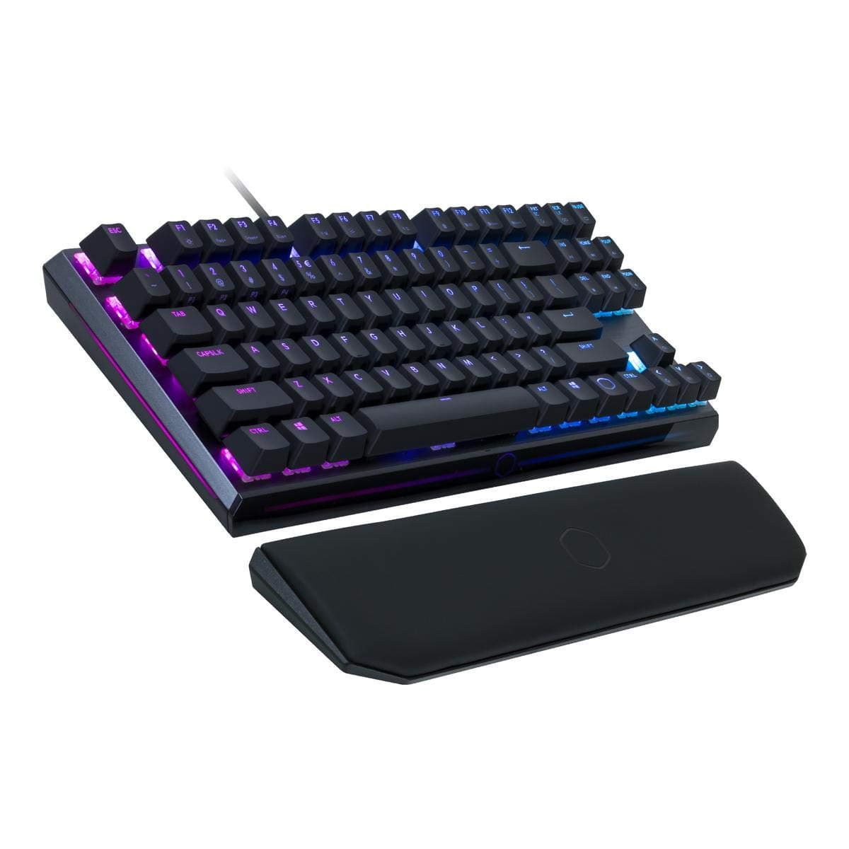 Cooler Master MK730 Tenkeyless Gaming Mechanical Keyboard with Brown Switches, Cherry MX, RGB Per-Key Lighting and Removable Wrist Rest