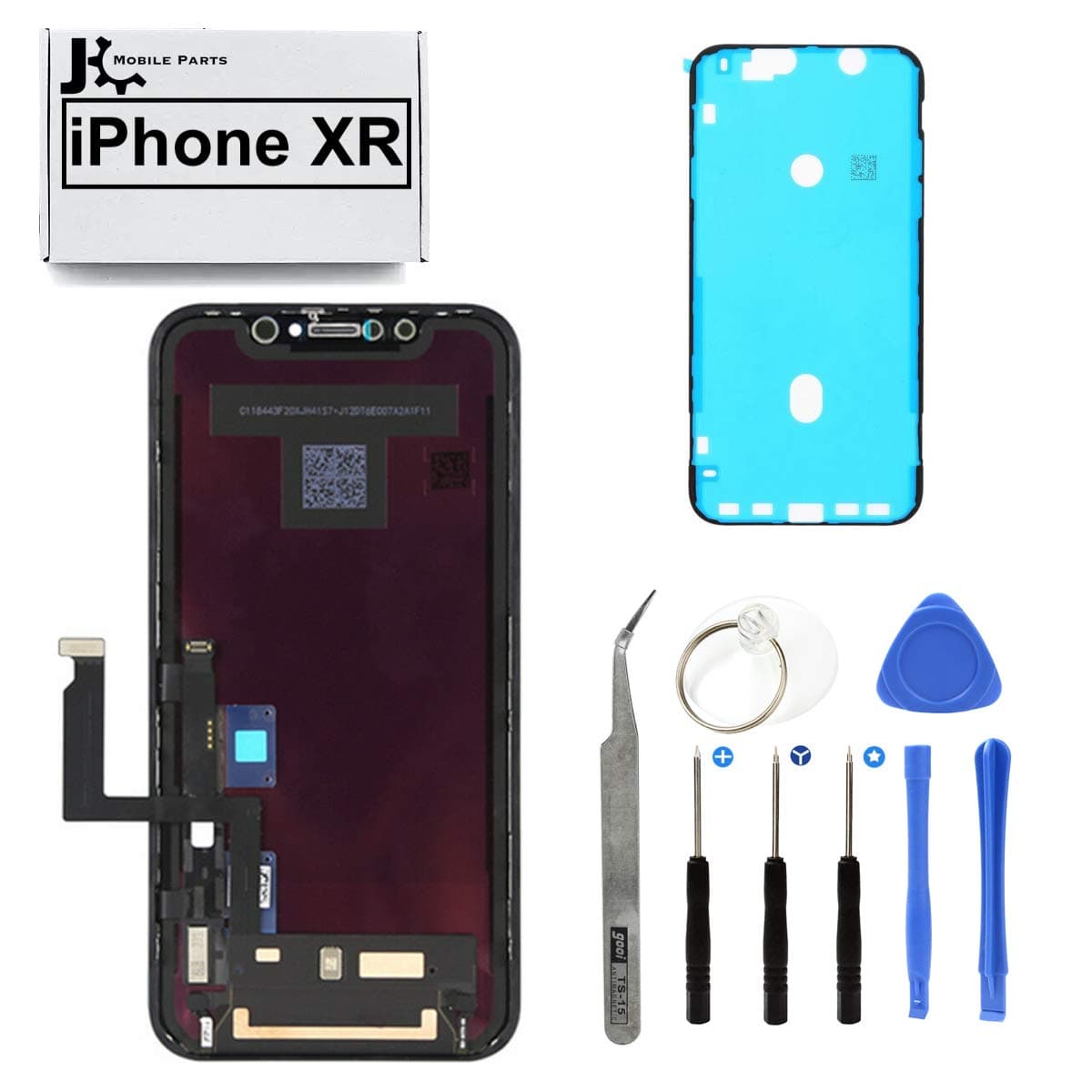 Screen Replacement LCD 3D Touch Assembly with Frame Adhesive and Repair Tools for iPhone XR 6.1 inch