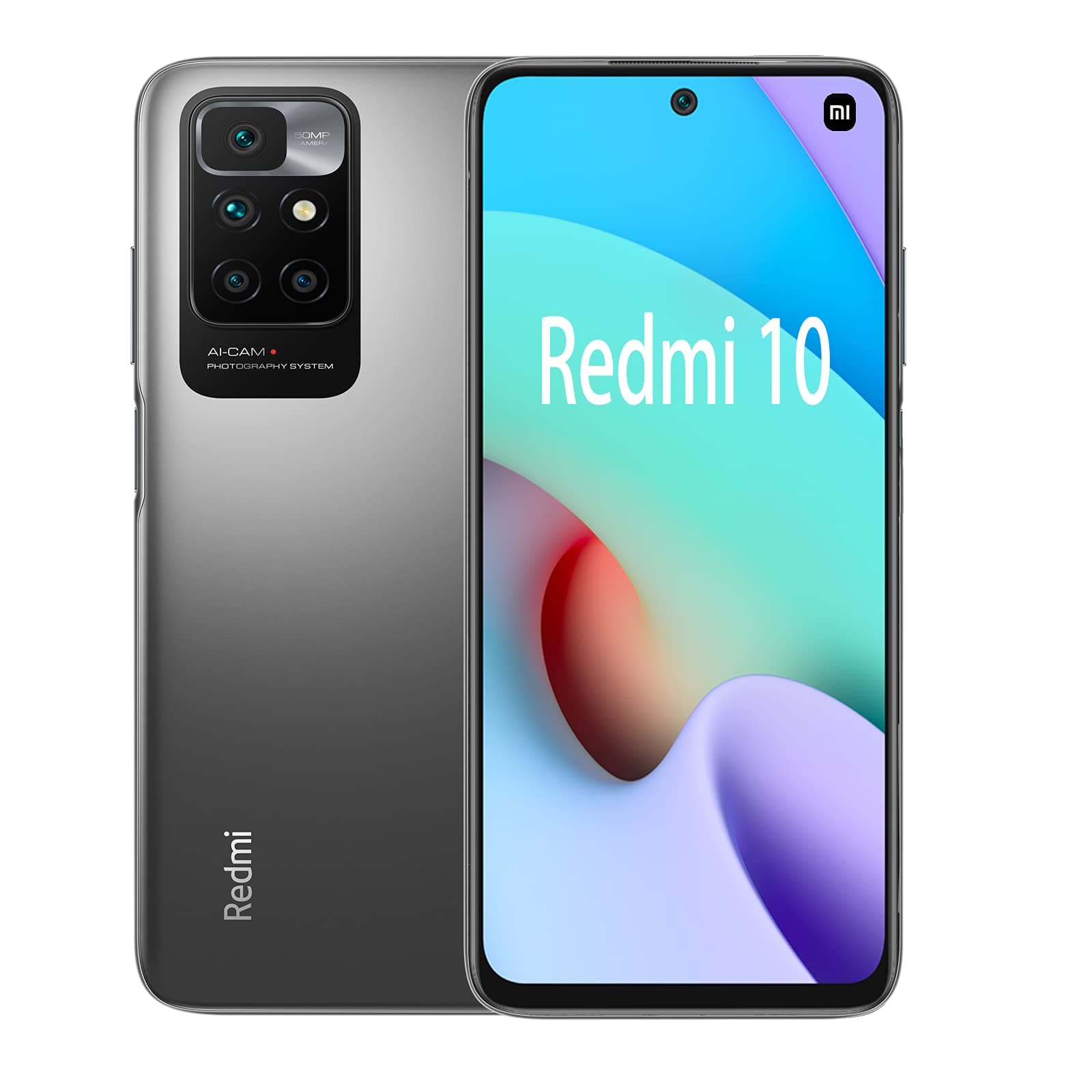 Xiaomi Redmi 10 4G Volte GSM Factory Unlocked 6.5" 50MP Quad Camera (Not Verizon Sprint Boost Cricket) + Fast Car Charger Bundle (Carbon Gray, ...