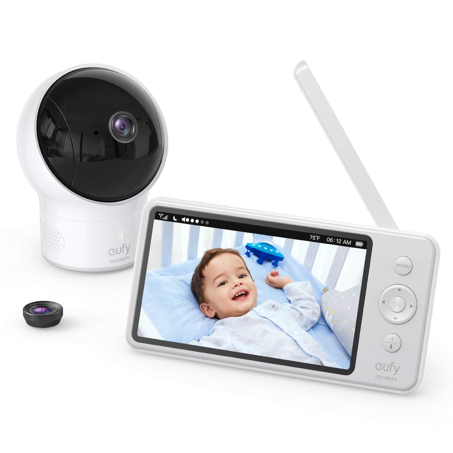 Video Baby Monitor, eufy Security Video Baby Monitor with Camera and Audio, 720p HD Resolution, Ideal for New Moms, 5 inch Display, 110° Wide-Angle...