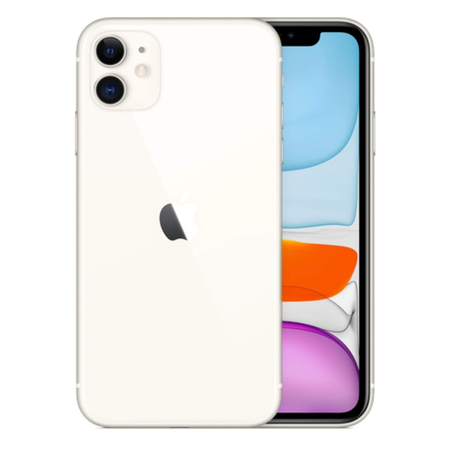 Apple iPhone 11, US Version, 64GB, White - GSM Carriers (Renewed)