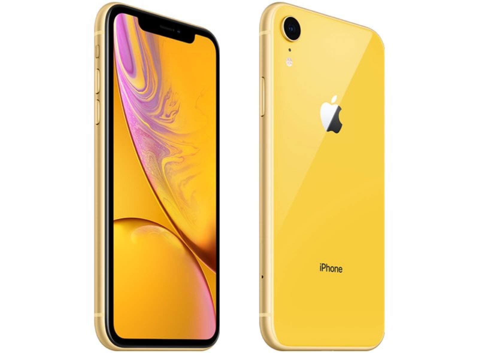 Apple iPhone XR, AT&T, 256GB - Yellow (Renewed)