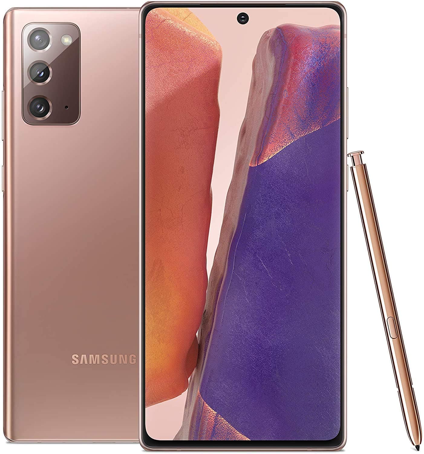 Samsung Galaxy Note20 5G Android Cell Phone | US Version | 128GB of Storage | Mobile Gaming Smartphone | Long-Lasting Battery | Mystic Bronze for V...