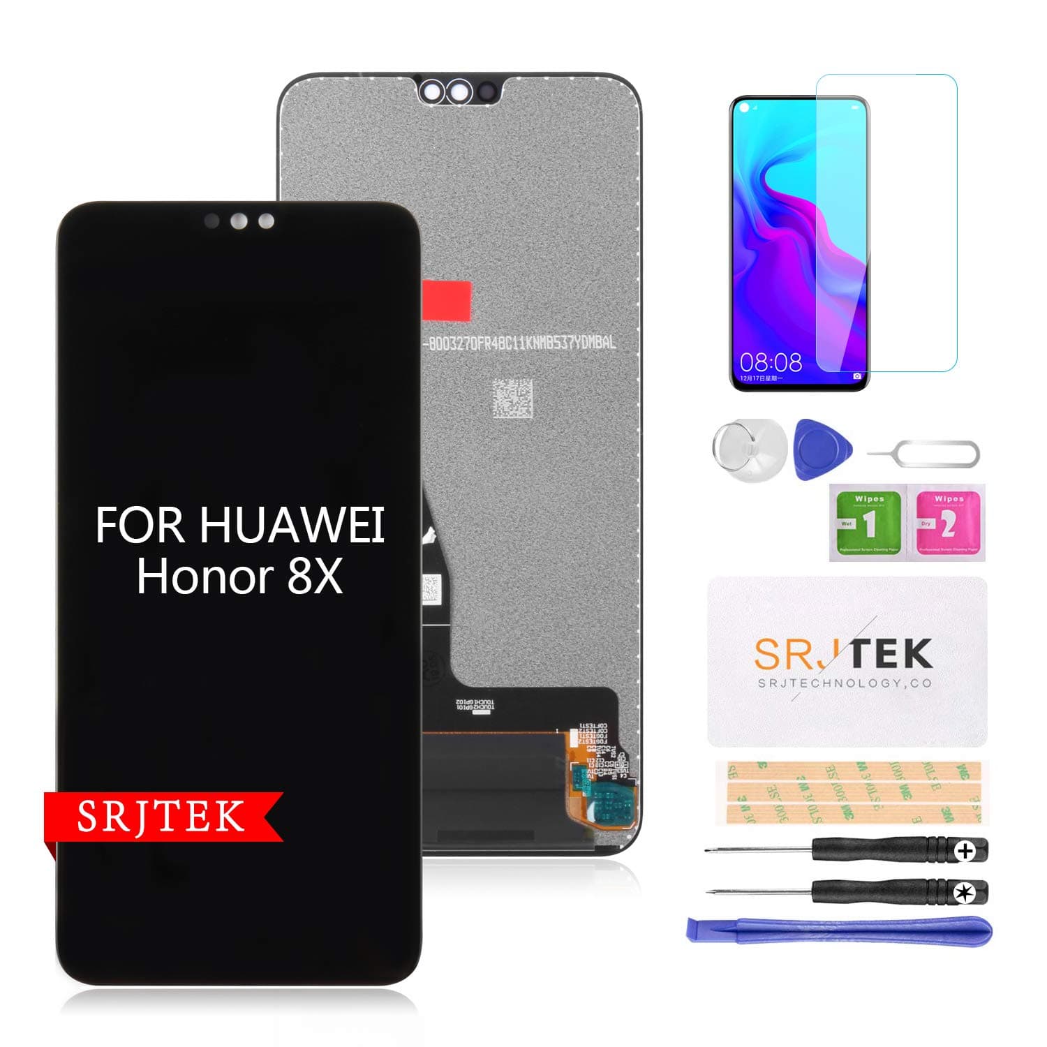 Screen Replacement for Huawei Honor 8X SN-AL00 JSN-AL00a JSN-TL00 JSN-L21 JSN-LX3 JSN-L23 JSN-LX1 6.5" LCD Display Touch Digitizer Panel Full A...