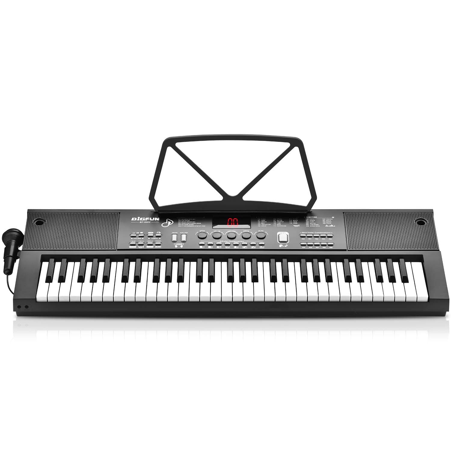 BIGFUN Keyboard Piano for Beginners, 61Keys Musial Instruments Piano Multifunction Portable Electronic Keyboard Teaching Early Learning Educational...