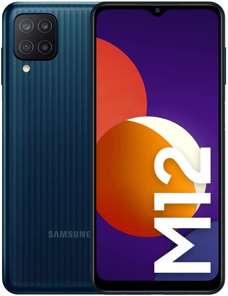 Samsung Galaxy M12 M127F 64GB 4GB RAM Factory Unlocked (GSM Only | No CDMA - not Compatible with Verizon/Sprint) International Version - Black