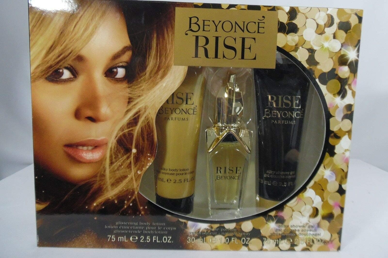 Beyonce Heat Rise 3-Piece Gift Set with 1-Ounce Eau de Parfum, 2.5-Ounce Body Lotion, and 2.5-Ounce Shower Gel, Total Retail Value $49.00