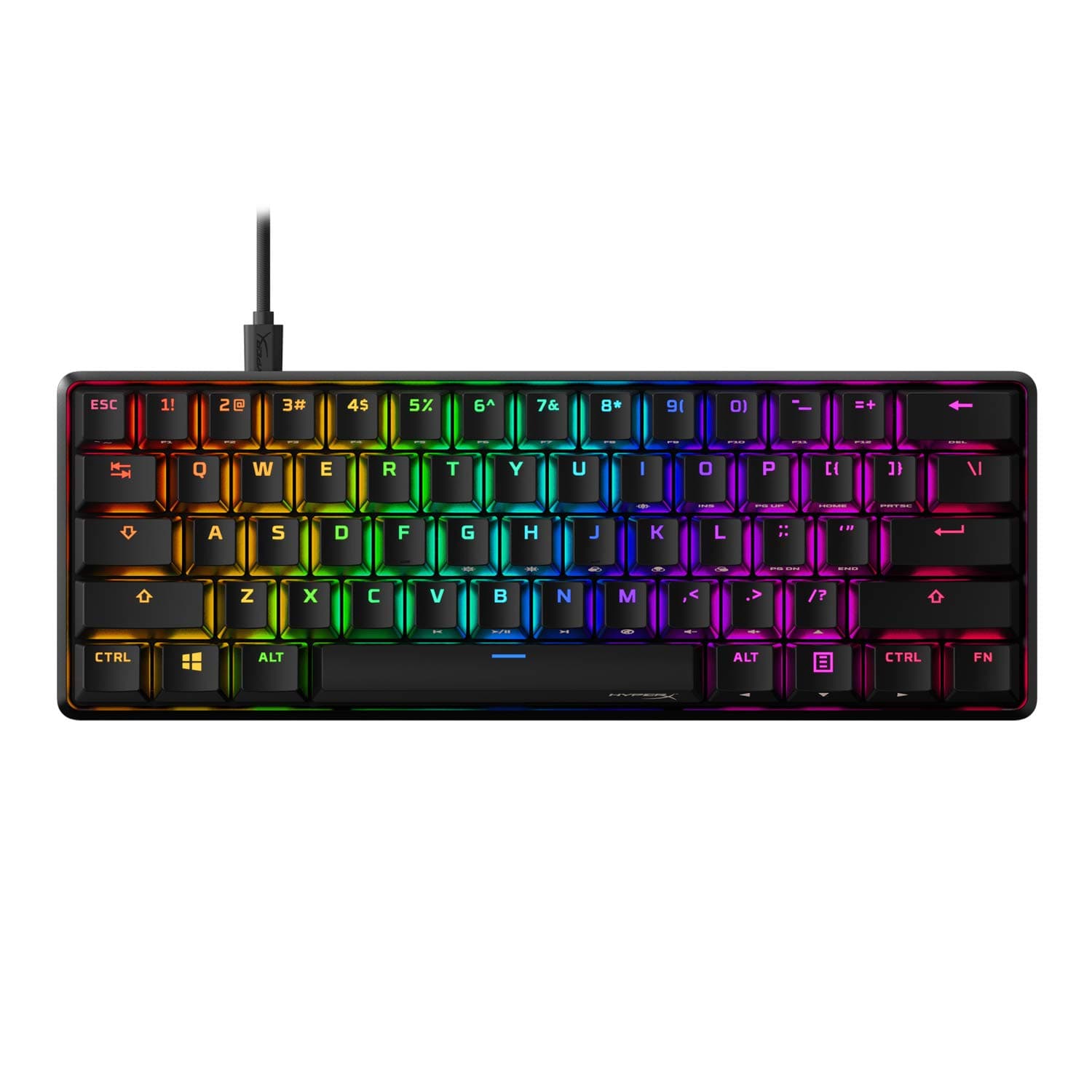 HyperX Alloy Origins 60 - Mechanical Gaming Keyboard, Ultra Compact 60% Form Factor, Double Shot PBT Keycaps, RGB LED Backlit, NGENUITY Software Co...