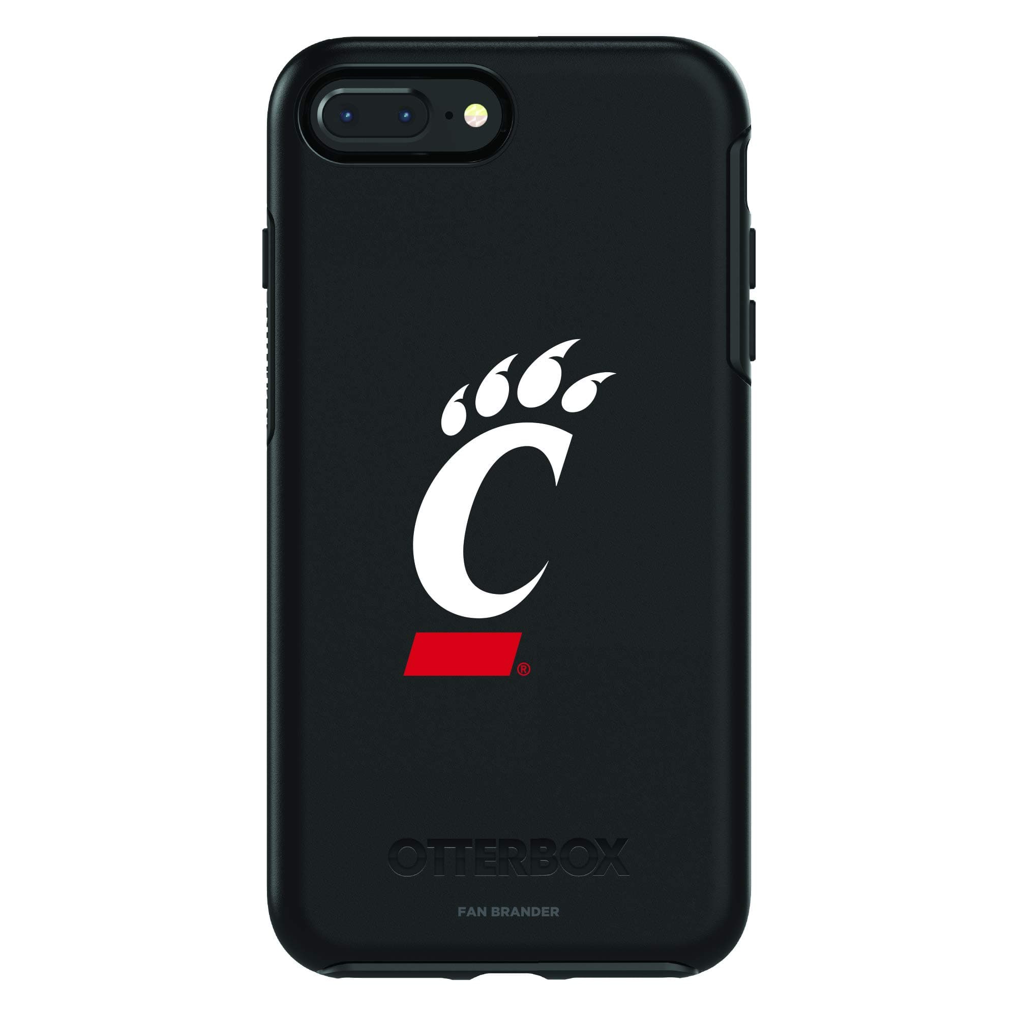 OtterBox NCAA Black Phone case, Compatible with Apple iPhone 8 Plus and iPhone 7 Plus with OtterBox Symmetry Series (Cincinnati Bearcats)