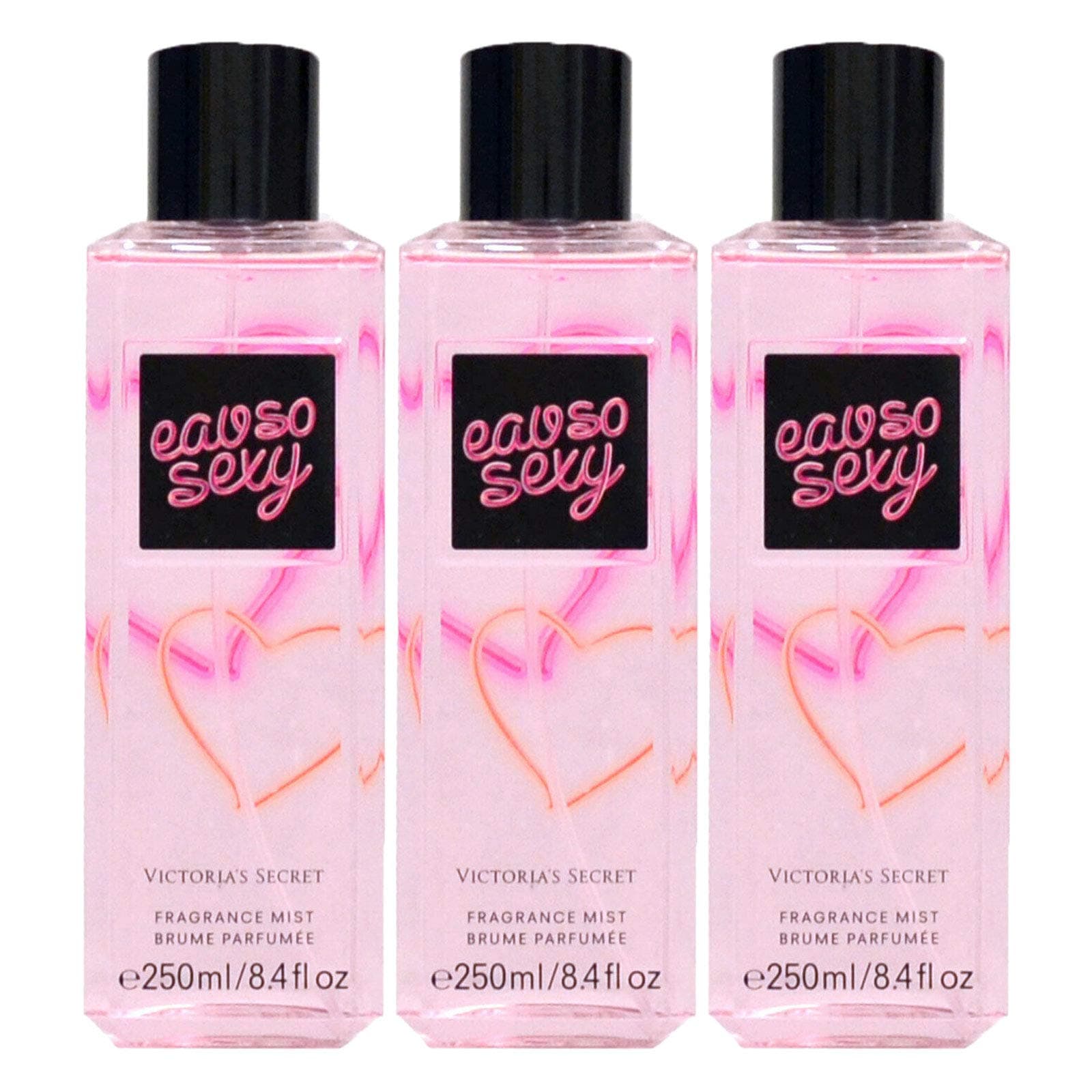 Victoria's Secret Lot of 3 Fragrance Mist 8.4 Fl Oz Each (Eau So Sexy)
