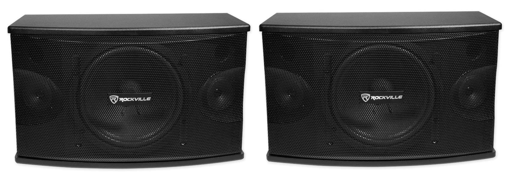 Rockville Karaoke Machine System w/(2) 10" Speakers+Bluetooth Pro Mixer Amp+Mics