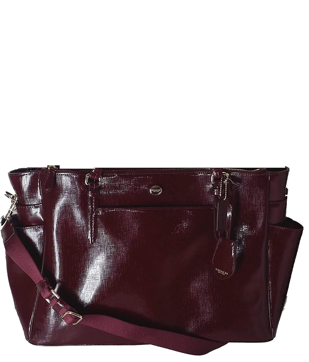 Coach Peyton Saffiano Leather Multifunction Baby Diaper Travel Laptop Tote Bag