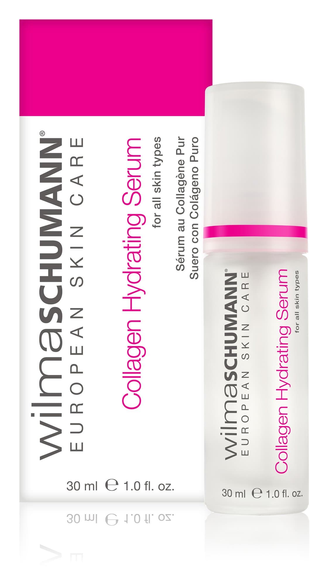 WILMA SCHUMANN Collagen Hydrating Serum - Pure and Natural Facial Moisturizer, Helps Promote New Collagen in All Skin Types (30ml)