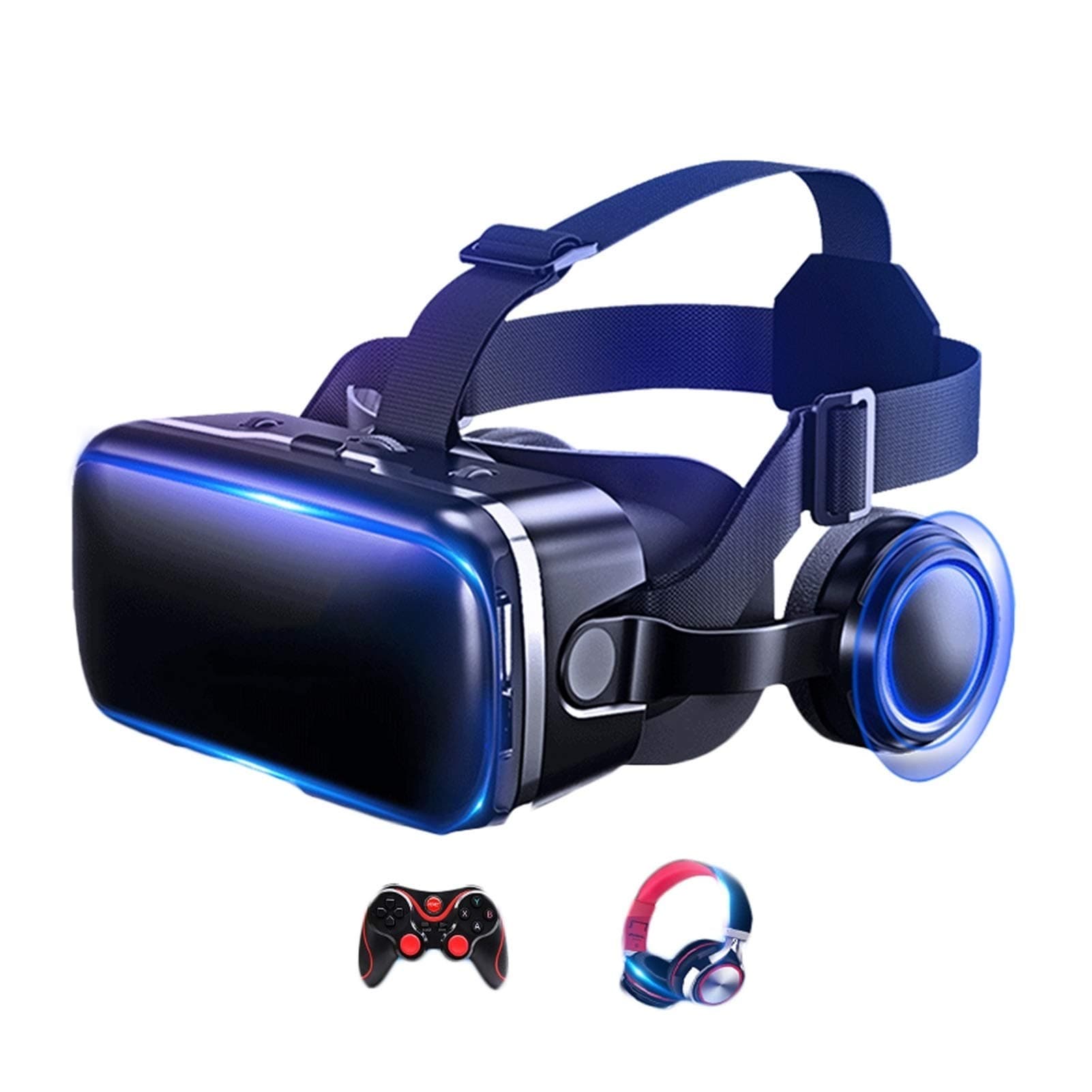 JYMENLING YANJINGYJ VR Headset，Reality Virtual Goggles，3D VR Glasses，All-in-one VR Games Headset, W/Eye Protection with Soft Comfortable Gift for K...