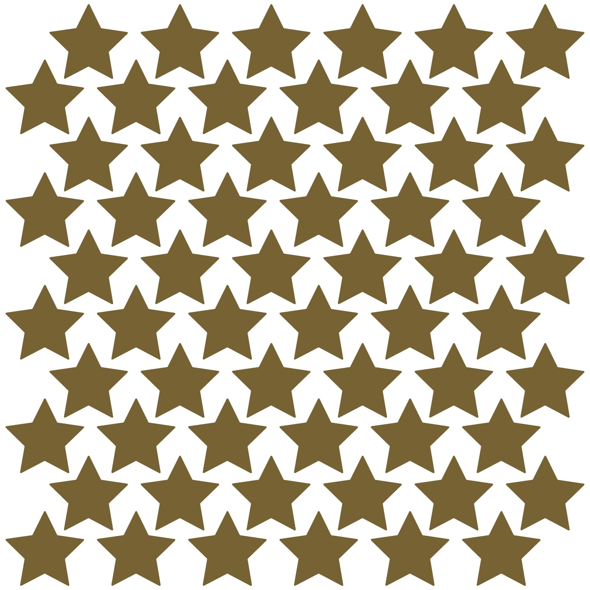 LiteMark Durable Gloss Finish Metallic Gold 4 Inch Star Decal Stickers | Great for Floors, Ceilings, Walls, Laptops, and Most Smooth Surfaces | (Pa...