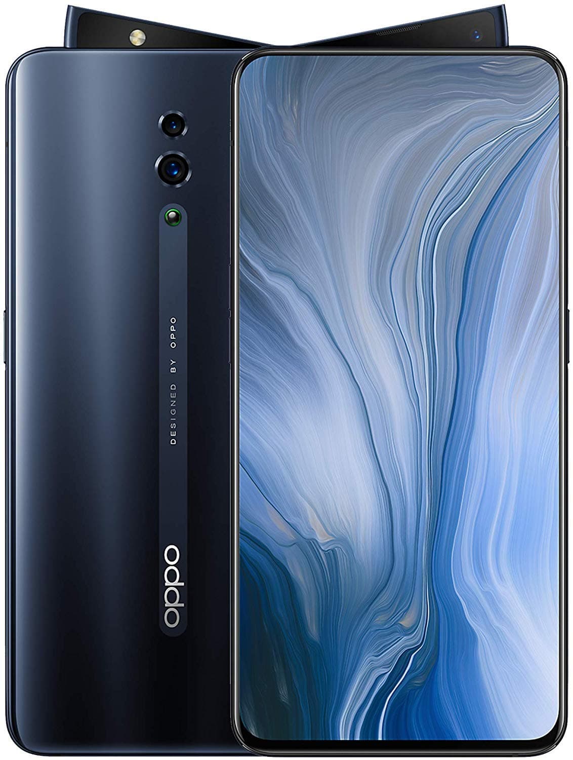 Oppo Reno Dual-SIM 256GB ROM, 6GB RAM (GSM Only, No CDMA) Factory Unlocked 4G/LTE Smartphone - International Version (Jet Black)