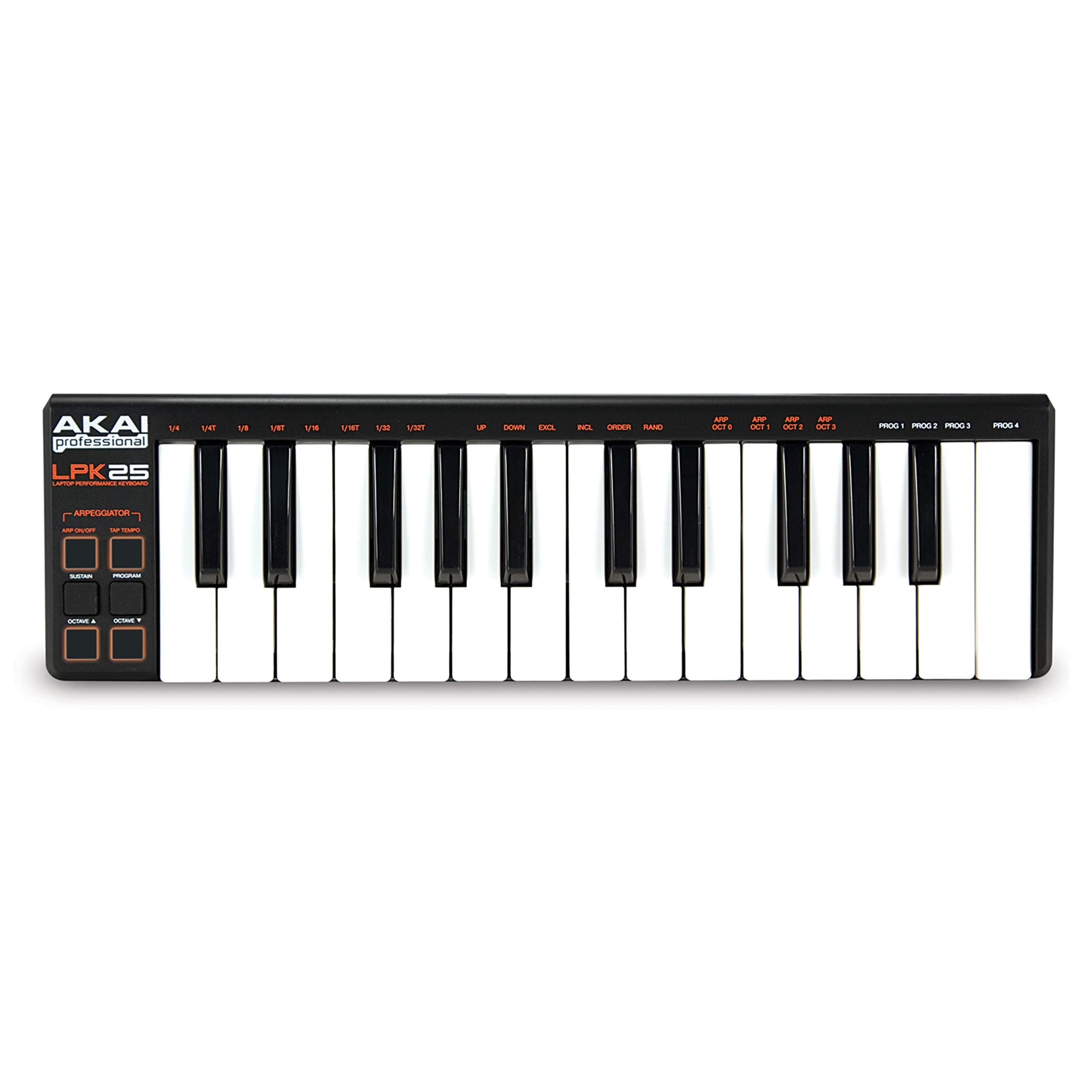 AKAI Professional LPK25 - USB MIDI Keyboard controller with 25 Velocity-Sensitive Synth Action Keys for Laptops (Mac & PC), Editing Software includ...
