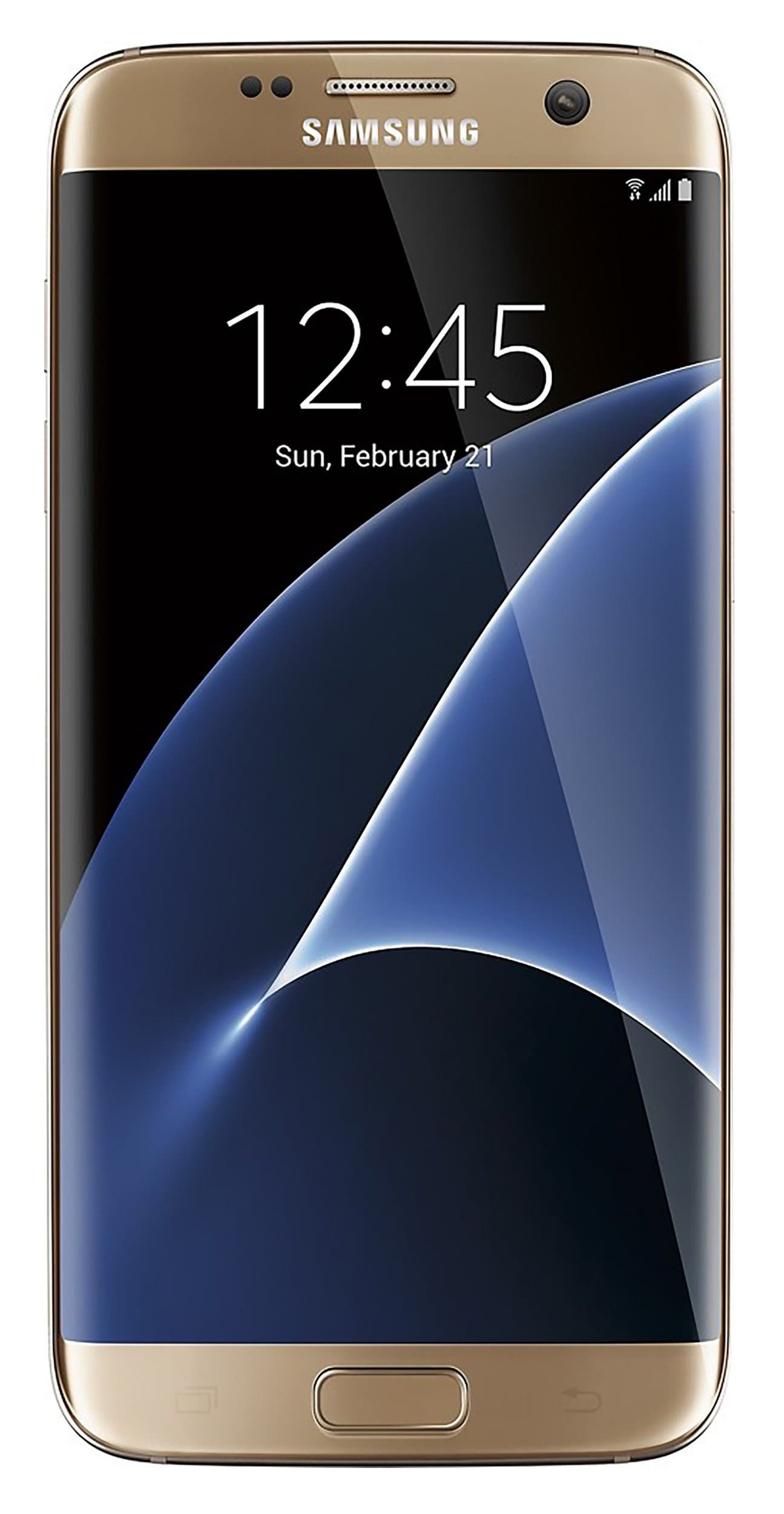 Samsung Galaxy S7 Edge Verizon Wireless CDMA 4G LTE Smartphone w/ 12MP Camera and Infinity Screen - Gold