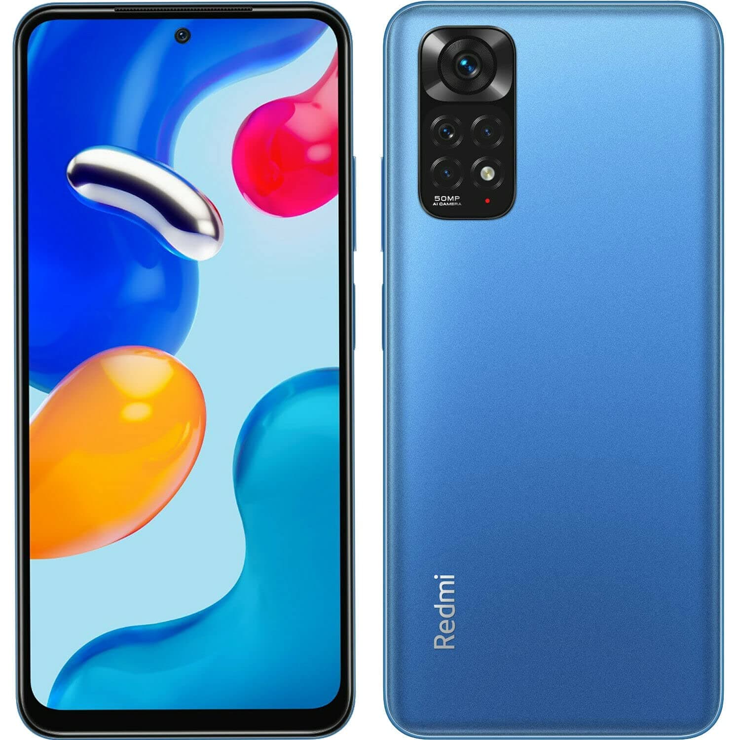 Xiaomi Redmi Note 11 4G Volte 128GB + 4GB Factory Unlocked 6.43" Quad Camera 50MP Night Mode (NOT Verizon Sprint Boost Cricket At&t) (w/Fast Ca...