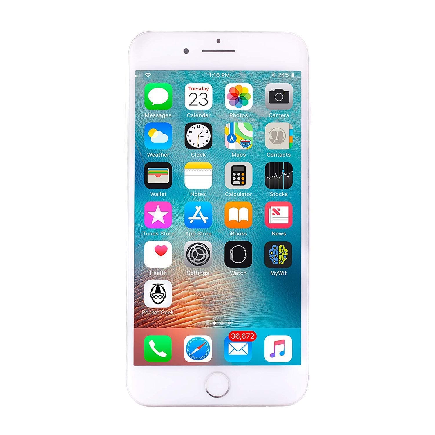 Apple iPhone 8 Plus, US Version, 64GB, Silver - Verizon (Renewed)