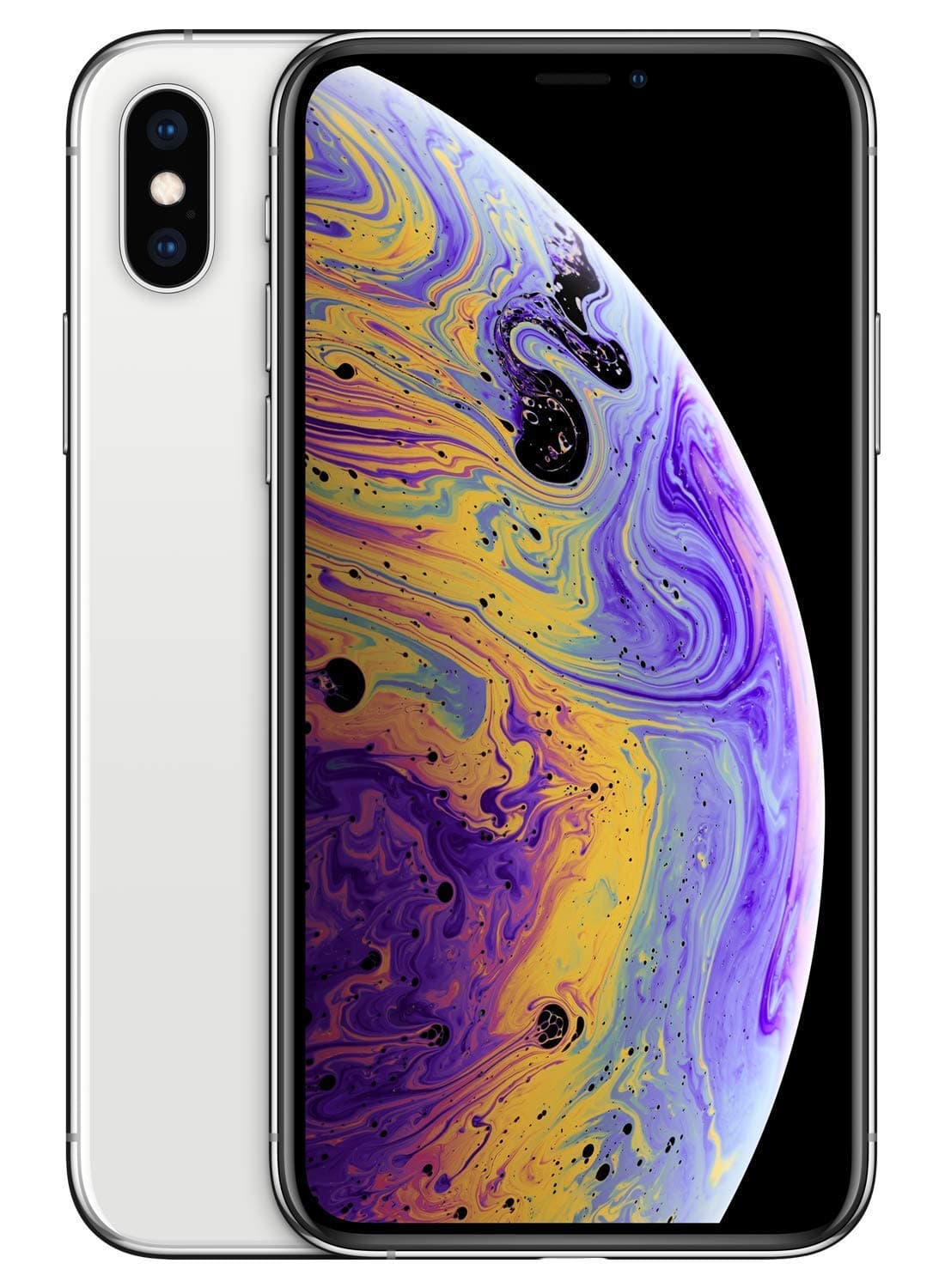 Apple iPhone XS, GSM Carriers, 64GB - Silver - (Renewed)
