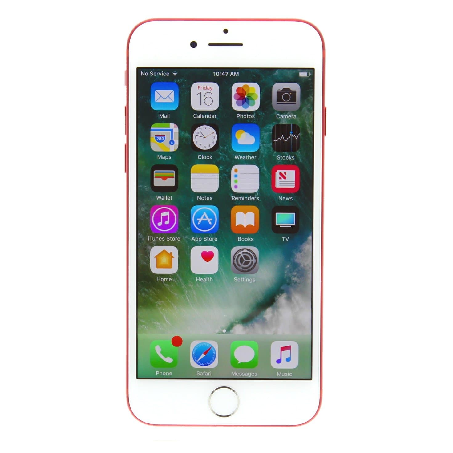 Apple iPhone 7, US Version, 256GB, Red - Unlocked (Renewed)
