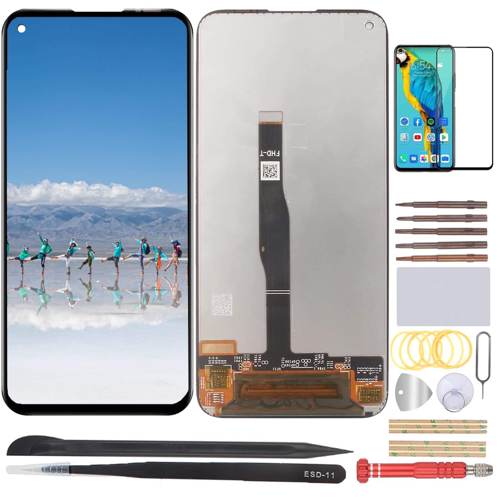 OCOLOR Screen Replacement for Huawei Nova 5T Honor 20 Pro Honor 20 Honor 20s 2019 YAL-L21 6.26" LCD Display Touch Screen Digitizer Assembly wit...