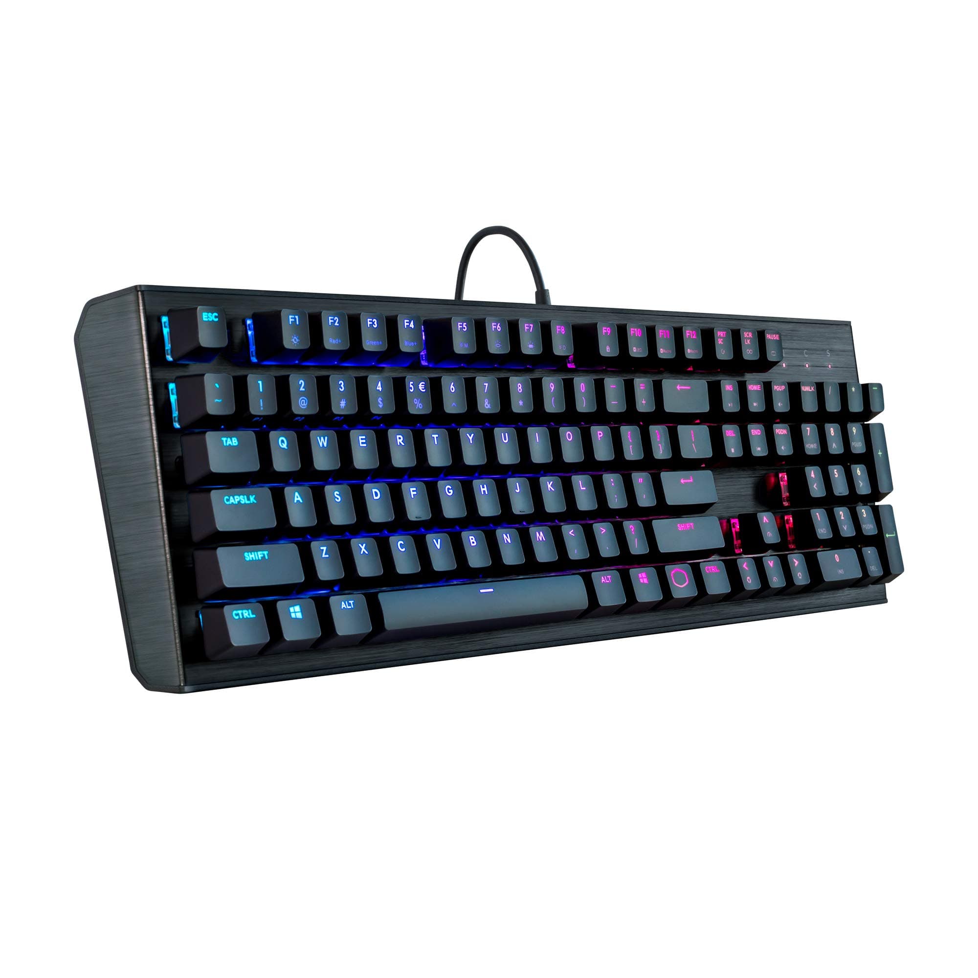 Cooler Master CK552 Gaming Mechanical Keyboard with Gateron Red Switch with RGB Back Lighting - Pure Black, Full