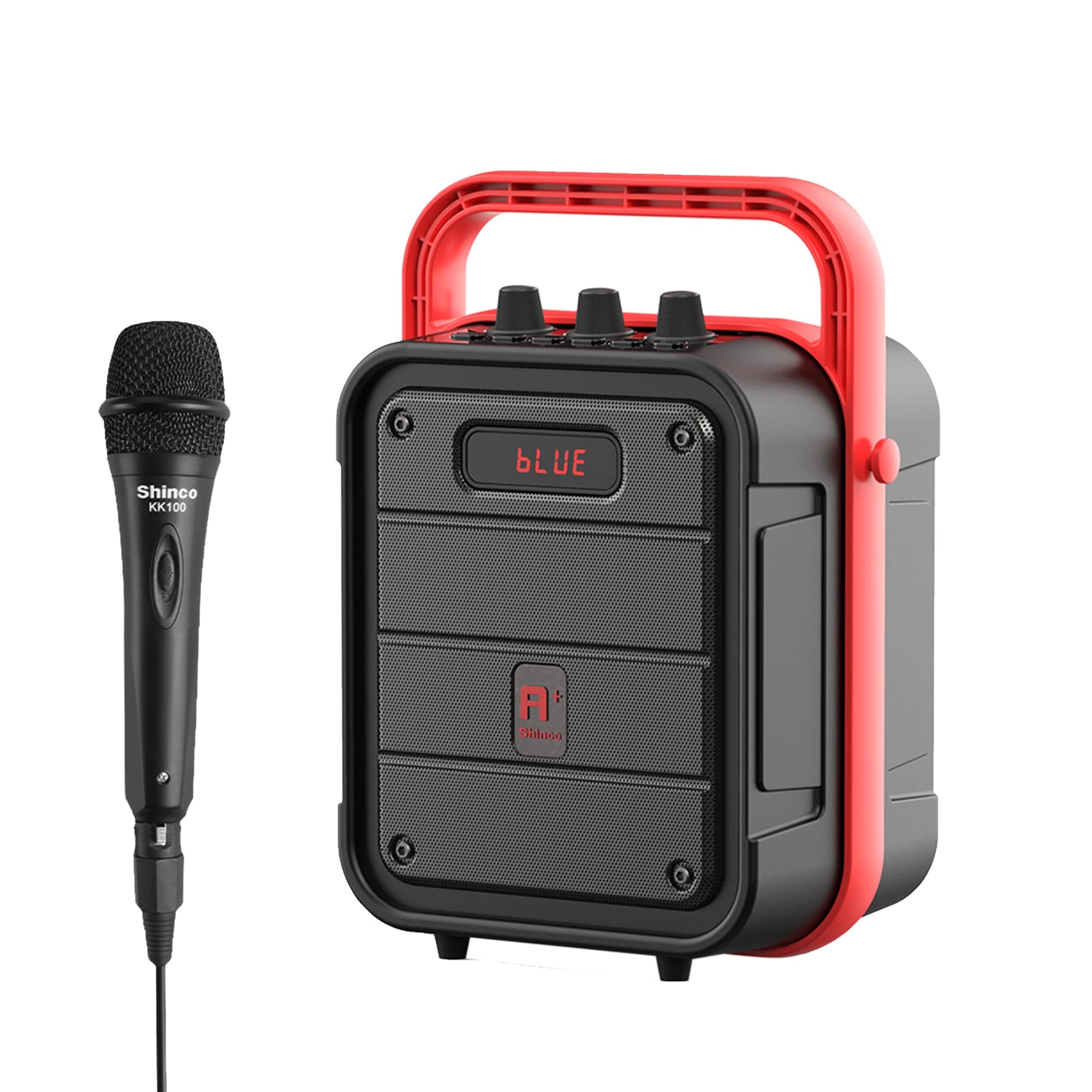 Shinco Bluetooth Speaker with Microphone, Portable Karaoke Machine with Remote Control, Audio Recording, FM Radio, Perfect for Kids