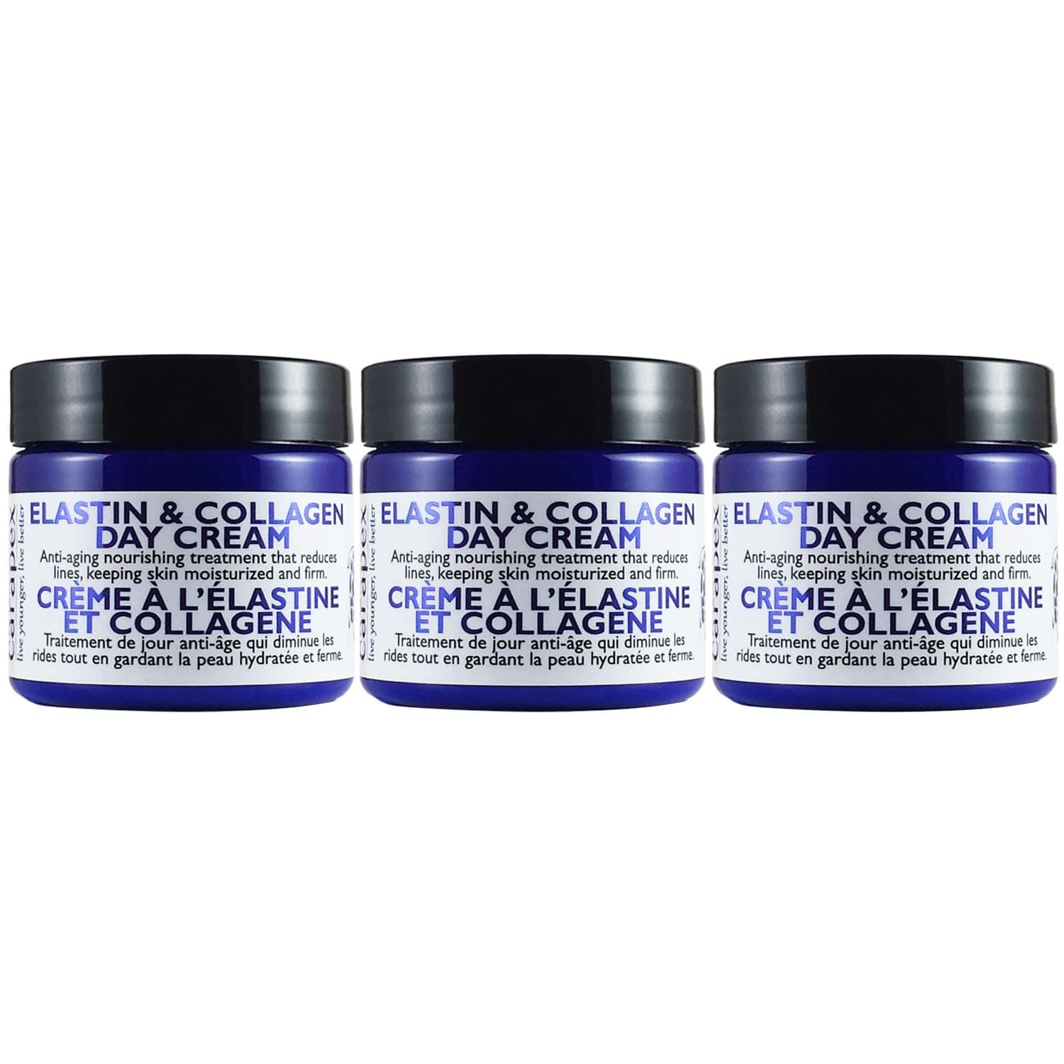 Carapex Face Day Cream with Anti Aging Firming Elastin & Collagen, Contains Natural Shea Butter and Vitamin E, Anti Wrinkle, Fragrance Free for Dry...