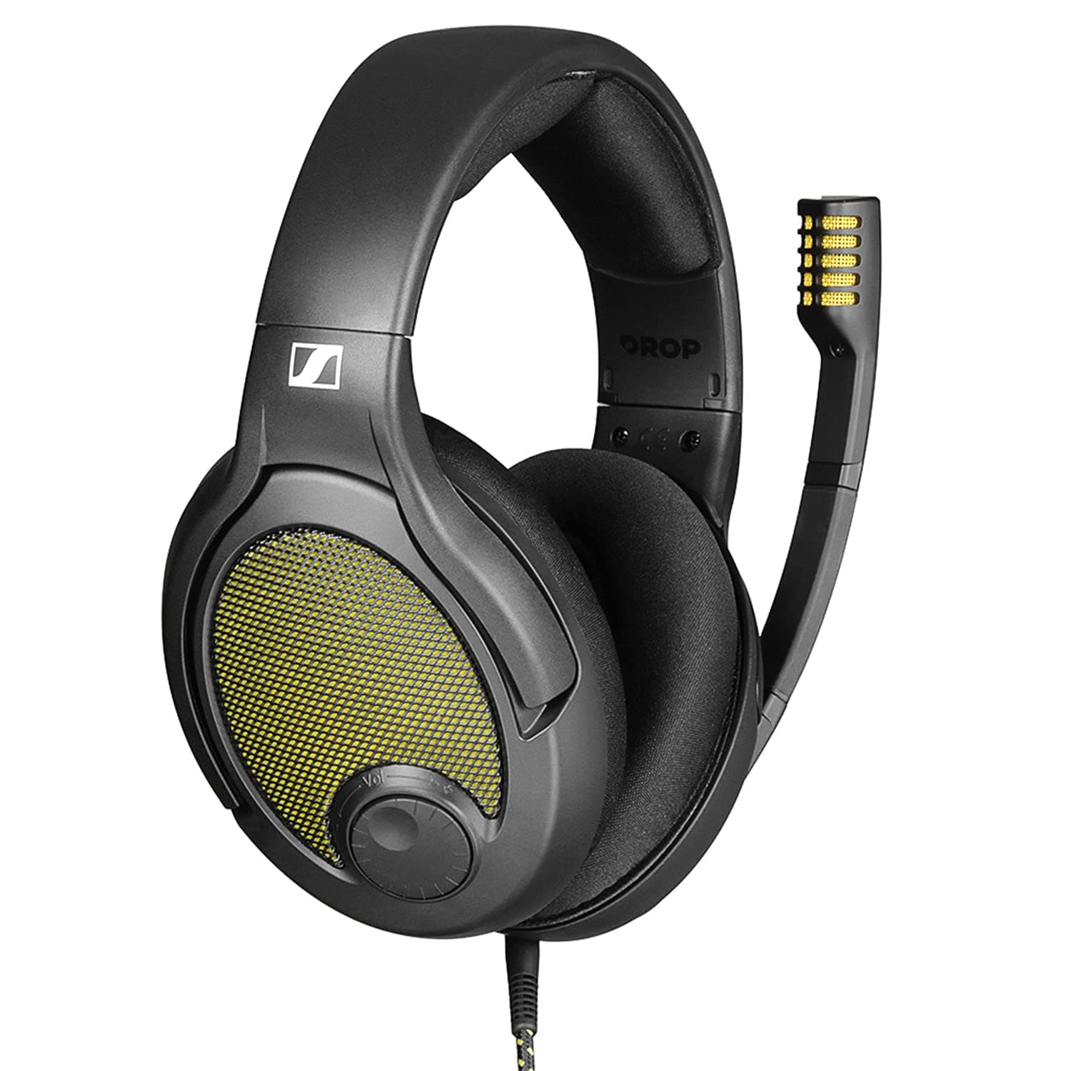 Drop + Sennheiser PC38X Gaming Headset — Noise-Cancelling Microphone with Over-Ear Open-Back Design, Velour Earpads, Compatible with PC, PS4, PS5, ...