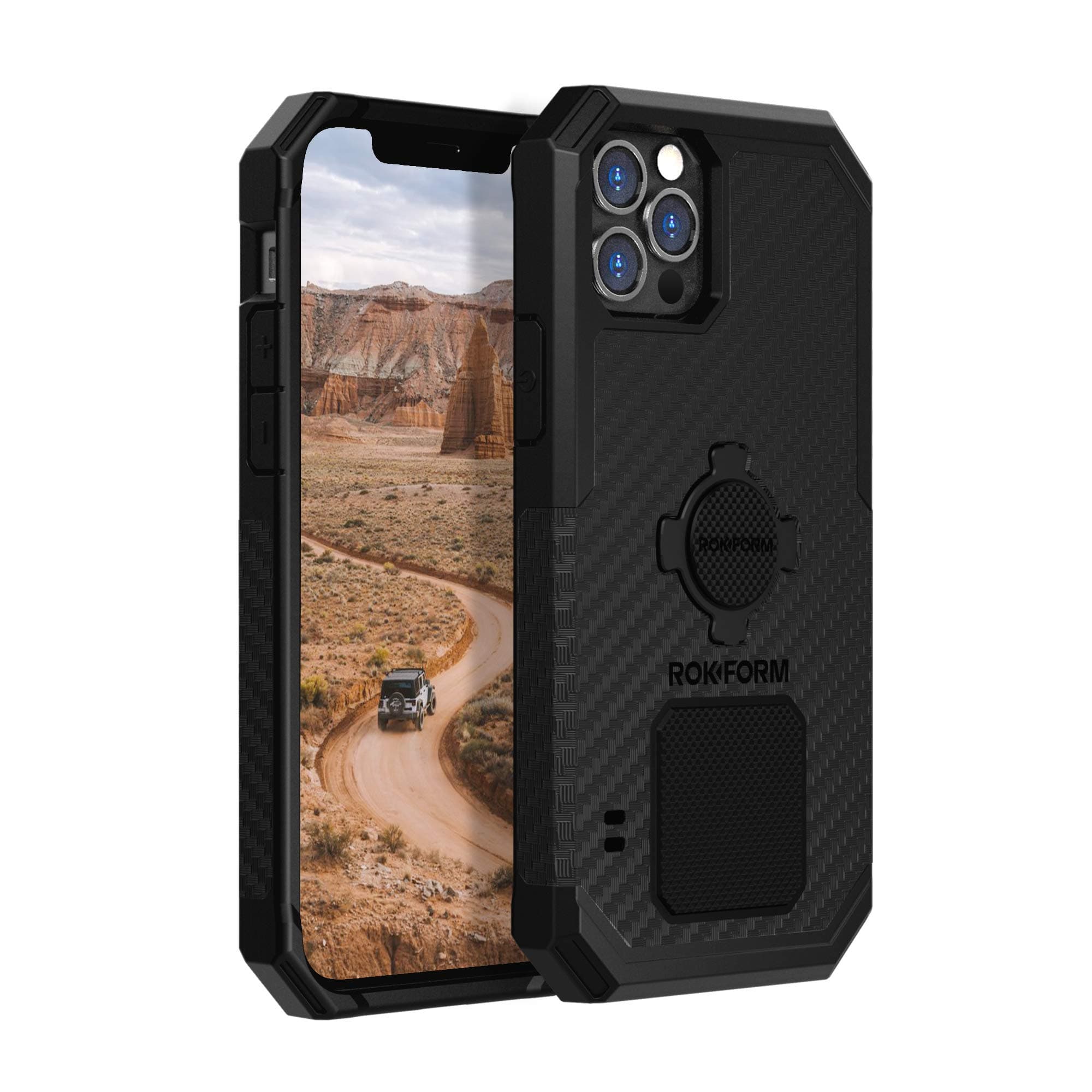 Rokform - iPhone 12 Case, iPhone 12 Pro Case, Rugged Series, Magnetic Protective Apple Gear, iPhone Cover with RokLock Twist Lock, Dual Magnet, Dro...