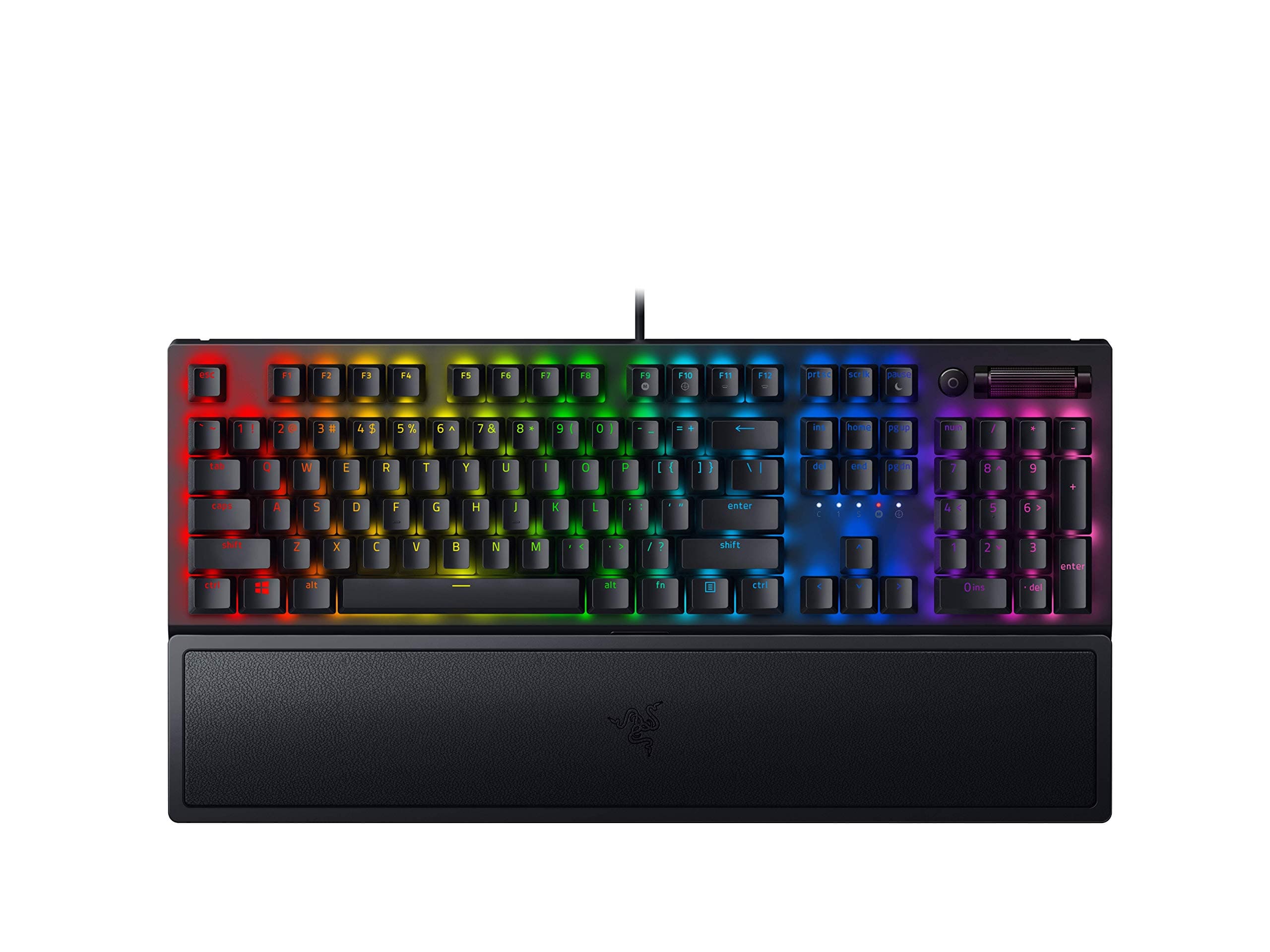 Razer BlackWidow V3 Mechanical Gaming Keyboard: Green Mechanical Switches - Tactile & Clicky - Chroma RGB Lighting - Compact Form Factor - Programm...